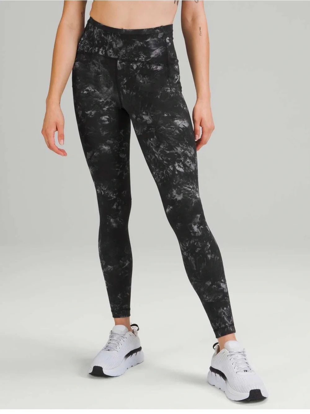 lululemon athletica Black Marble High-Rise Leggings